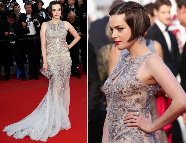 Roxane Mesquida trong váy của Roberto Cavalli Xem thêm: Sao Hoa ngữ: Hành trình 10 năm "lột xác" trên thảm đỏ Cannes