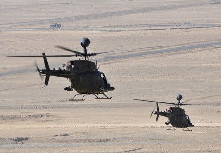 Trực thăng OH-58D của quân đội Mỹ tại Afghanistan.