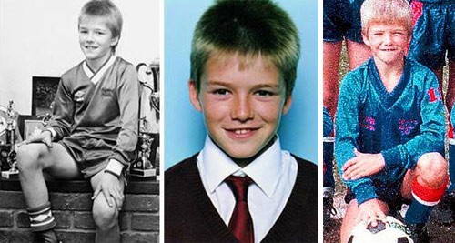 Khi còn nhỏ dù rất yêu thích bóng đá nhưng Beckham vẫn sử dụng kiểu tóc tự nhiên ....(Ảnh: NS) Xem thêm:Khám phá 10 quy tắc vàng trong làm đẹp của Victoria Beckham