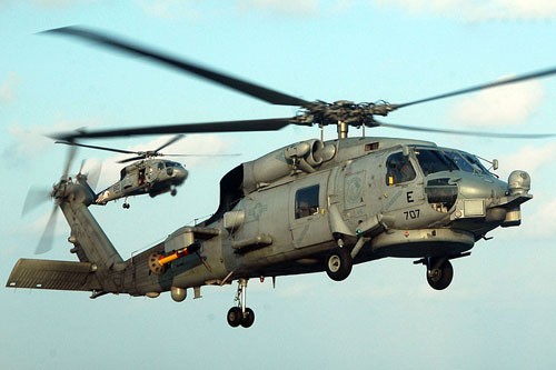 Trực thăng Sikorsky SH-60 Seahawk nằm trong kế hoạch triển khai vành đai bảo vệ hải quân từ xa của Úc - Ảnh: Navy.mil