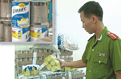 Công an phát hiện vụ nhập lậu và tráo nhãn mác sữa Ensure giả tại Huế