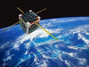 Mô hình vệ tinh F-1 khi ở trên quỹ đạo. (Đồ họa: FSpace)