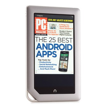 Nook Tablet của Barnes and Noble (4 điểm): Đây là máy tính bảng cỡ nhỏ tốt nhất dành cho đọc sách và tạp chí. Trong số các máy tính bảng Android giá rẻ tập trung vào phân khúc tiêu dùng truyền thông, đây là sản phẩm tốt nhất. Nếu như hãng sẽ ra một thiết bị giá rẻ hơn nữa (Nook Color với giá 199 USD), đó nhất định lại là một lựa chọn có giá trị. Thiết bị có giá 249 USD (dung lượng 16GB).