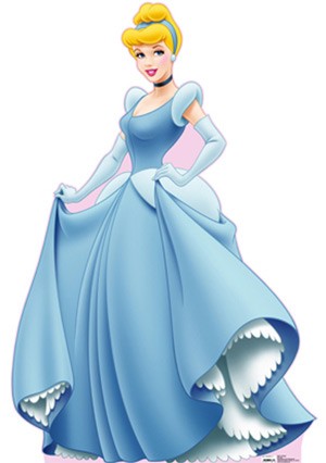 Nàng công chúa Lọ Lem trong tạo hình phim của Disney có mái tóc búi rối cài trâm đẹp mắt.