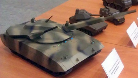 Mô hình được cho là của siêu tăng Armata. Ảnh: bmpd.livejournal.com