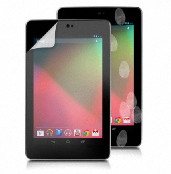Bên cạnh những bộ case và stand, Asus cũng giới thiệu tấm dán bảo vệ màn hình chống bám nhờn, chống trầy xước và giúp màn hình LCD của Nexus 7 có độ tương phản tốt hơn.