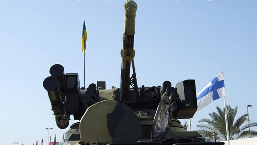 Dự kiến, cuối năm 2012, Thái Lan sẽ nhận thêm 30 xe. Xe bọc thép chở quân bánh lốp BTR-3E1 do cục thiết kế Kharkiv Morozov (Ukraine) nghiên cứu chế tạo dành cho nhiệm vụ chở quân, yểm trợ hỏa lực cho đơn vị bộ binh, tuần tra, trinh sát.. ẢNH: Tháp pháo Shturm xe bọc thép bánh lốp BTR-3E1.