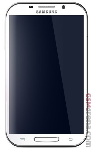 Hình ảnh mặt trước của Samsung N7100 Galaxy Note II.