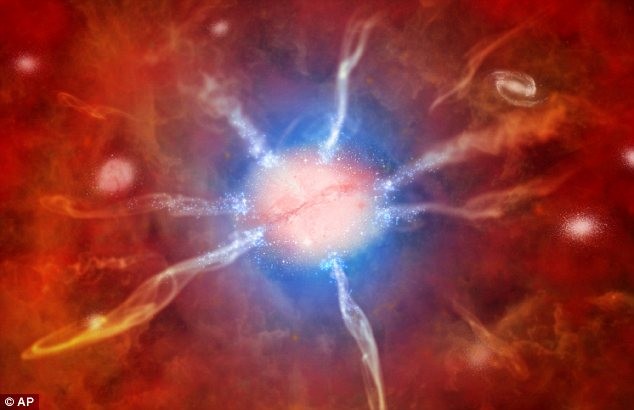 Hình ảnh minh họa do NASA cung cấp về thiên hà “siêu mắn”.