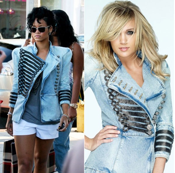 Chiếc áo khoác phong cách quân đội của Balmain được Rihanna, Carrie Underwood và nhiều ngôi sao khác yêu thích.