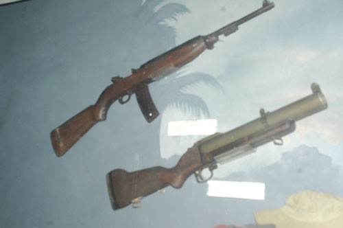 Một số vũ khí do lực lượng công an thu giữ và sử dụng trong thời kỳ 1954 – 1975.