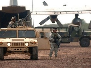 Lính Mỹ tại một căn cứ quân sự. (Nguồn: en.trend.az).