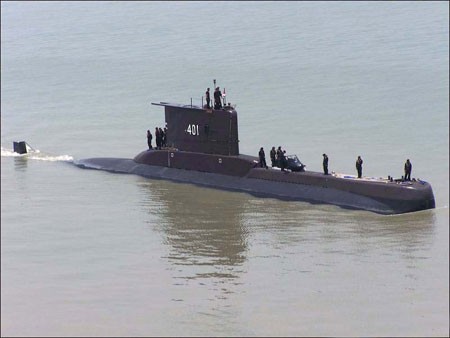 KRI Cakra - một trong hai tàu ngầm tấn công chạy động cơ điện - diesel của Hải quân Indonesia.