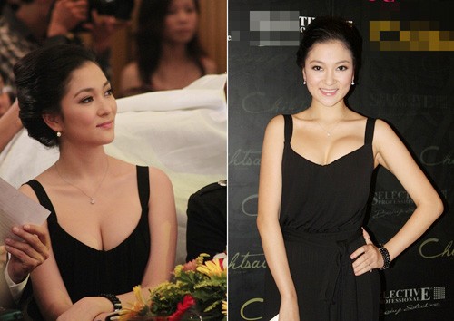 Hoa hậu Nguyễn Thị Huyền vô cùng quyến rũ với chiếc đầm đen đơn giản mà sexy nghẹt thở.