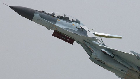 Một chiếc phi cơ chiến đấu thuộc dòng Su-30. Ảnh: RIA Novosti