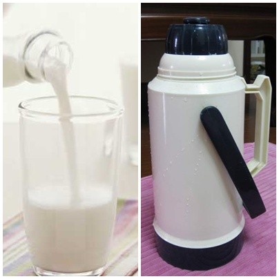 6. Chứa sữa trong phích: Để giữ ấm sữa, một số người lưu trữ sữa trong phích nước để giữ nhiệt tốt hơn. Nhưng họ vô tình không biết rằng nhiệt độ bên trong phích nước không phù hợp với điều kiện nhiệt độ thích hợp của sữa đậu nành. Vi khuẩn sinh sôi có thể làm cho sữa bị ôi sau khoảng 3-4 giờ.