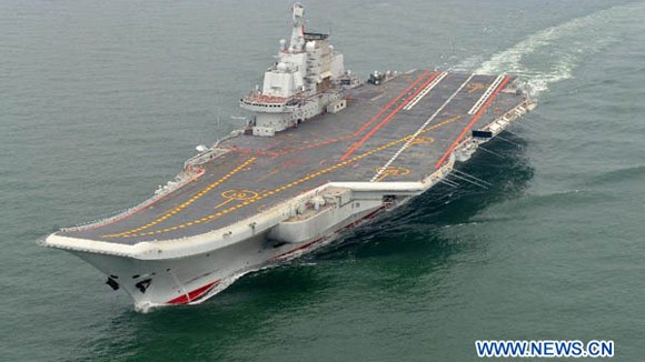 Tàu sân bay Varyag được Trung Quốc mua lại từ Ukraine và được đổi tên là Liêu Ninh.