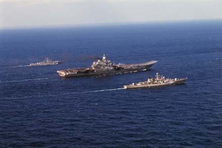 Tàu sân bay Kuznetsov hiện trong biên chế của lực lượng hải quân Nga