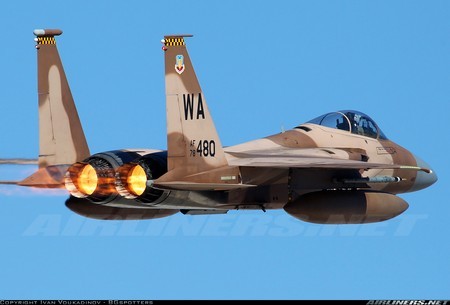 Có thể nhận thấy sự giống nhau trong màu sơn của chiếc F-15 này với màu sơn của chiếc Su-30MKK của Trung Quốc.