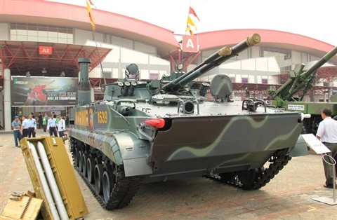 Góc khác của xe bọc thép BMP-3F.