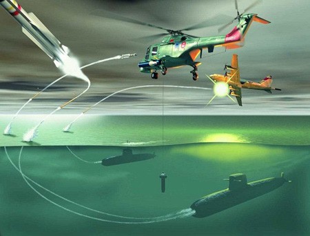 Hình ảnh A3SM Underwater Vehicle tác chiến bằng tên lửa MICA