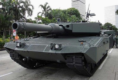 Xe tăng Leopard 2A6 trong biên chế quân đội Indonesia. Ảnh: AFP