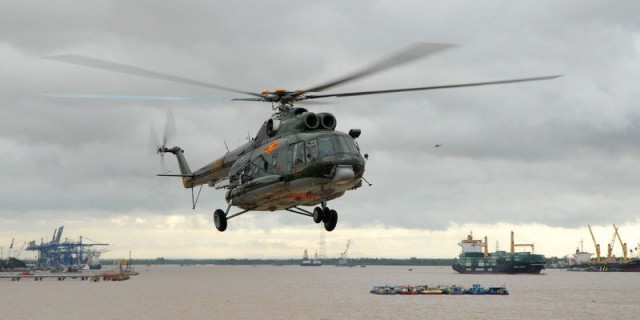 Máy bay trực thăng Mi-171 của Việt Nam mua của Nga.