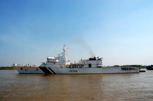Đây là lần thứ 2, tàu Cảnh sát biển Ấn Độ thăm TP Hồ Chí Minh. Lần thứ nhất diễn ra vào tháng 3-2011