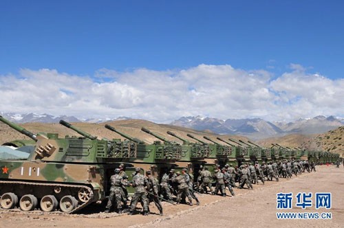 Quân đội Trung Quốc tập trận ở Tây Tạng