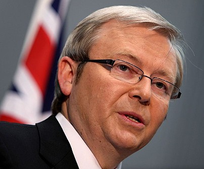 Dư luận đồn thổi về phát biểu của Ngoại trưởng Australia Kevin Rudd liên quan đến ý tưởng thiết lập Hiệp ước an ninh ba bên Australia-Mỹ-Ấn