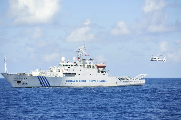 Hải Giám Trung Quốc tiến hành tuần tra chung trên biển-trên không