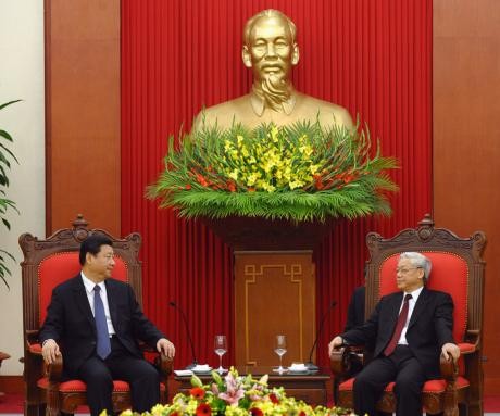 Tổng Bí thư Nguyễn Phú Trọng hội kiến với Phó Chủ tịch Trung Quốc Tập Cận Bình