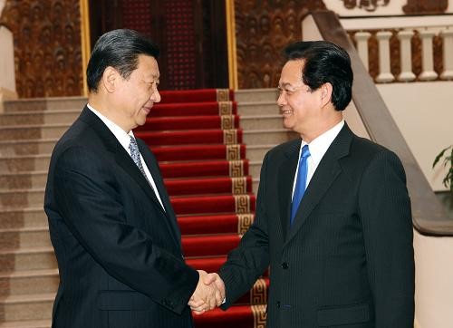 Ngày 22/12, Thủ tướng Nguyễn Tấn Dũng hội kiến với Phó Chủ tịch nước Trung Quốc Tập Cận Bình