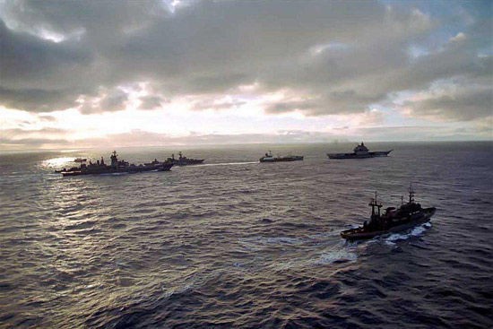 Cụm chiến đấu tàu sân bay Kuznetsov của Hải quân Nga