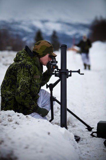 Lực lượng pháo binh Nga huấn luyện tại khu vực lạnh giá