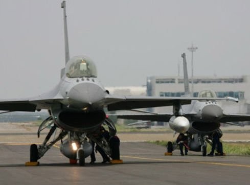 Máy bay chiến đấu F-16 của Quân đội Đài Loan.