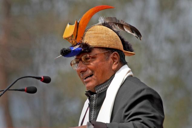 Bộ trưởng Quốc phòng Ấn Độ A.K. Antony tại lễ kỷ niệm thành lập bang Arunachal ngày 20/2/2012.