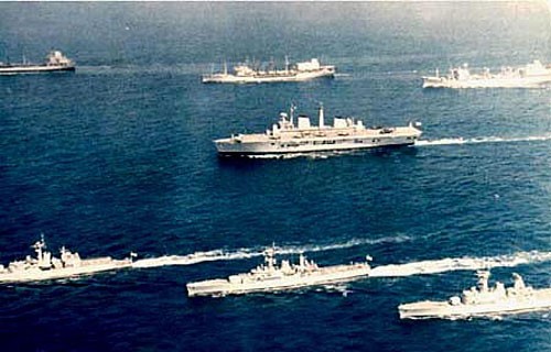 Hạm đội quân Anh trong chiến tranh quần đảo Falkland có thực lực mạnh, nhưng tiếp tế kém.