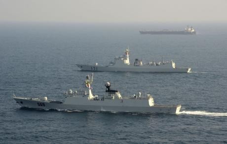 Biên đội hộ tống của Hải quân Trung Quốc.