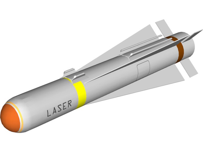 Tên lửa dẫn đường laser Maverick trang bị cho máy bay của Công ty Raytheon - Mỹ.