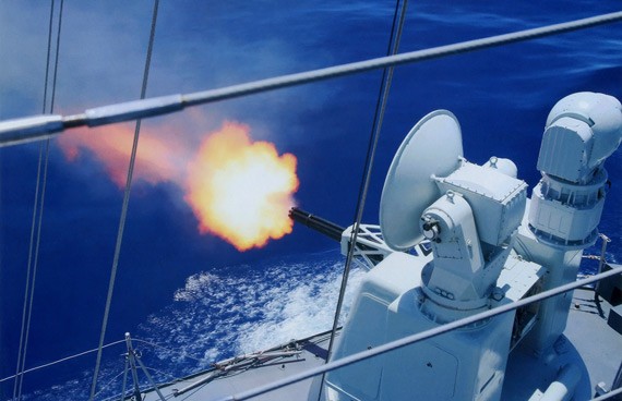Hệ thống phòng không tầm gần 730 trang bị cho tàu chiến của Hải quân Trung Quốc.
