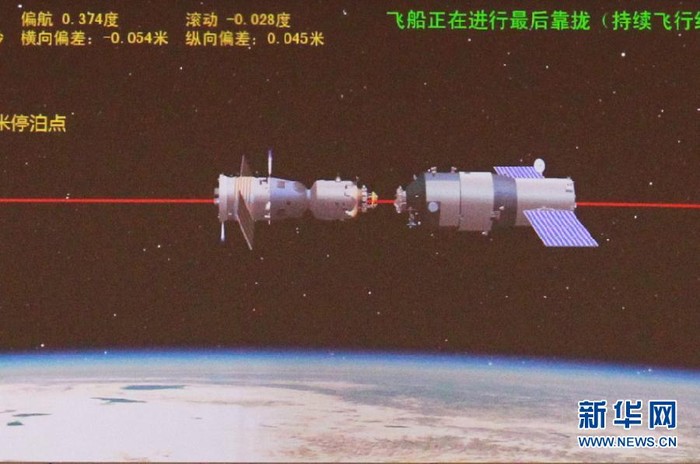 Tháng 11/2011, Trung Quốc tiến hành thành công hoạt động kết nối giữa 2 tàu vũ trụ.
