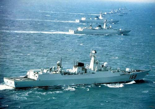 Biên đội trên biển - cụm tàu chiến kiểu mới - Hạm đội Nam Hải - Hải quân Trung Quốc.
