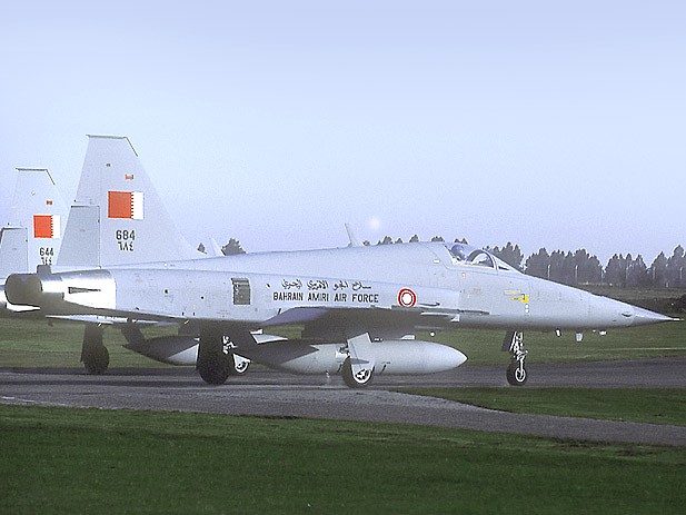 Máy bay F-5E của Không quân Bahrain.