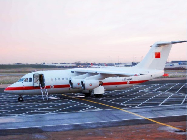 Máy bay RJ-85 của Không quân Bahrain.