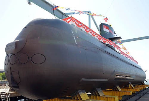 Tàu ngầm thông thường AIP của Nhật Bản.