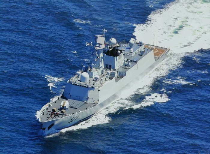 Tàu hộ tống tên lửa Châu Sơn - Hải quân Trung Quốc.