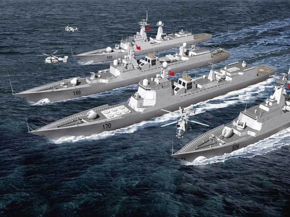 Ý tưởng biên đội tàu chiến - Hải quân Trung Quốc.