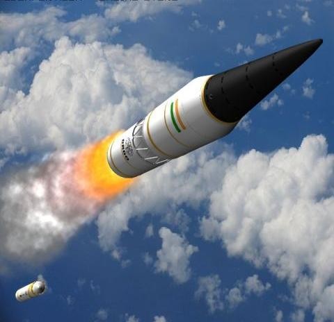 Tên lửa xuyên lục địa Agni-V của Ấn Độ