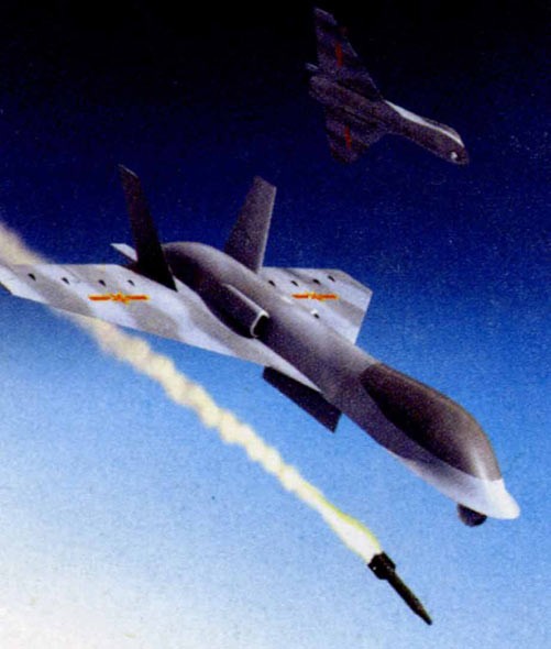 Ý tưởng máy bay chiến đấu không người lái phóng tên lửa không đối đất Trung Quốc.